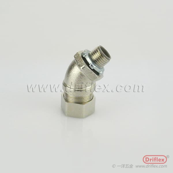 Nickel Plated Brass 45d Connector for Machining centers and robotics